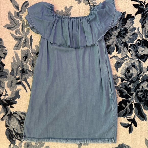 NWT beachlunchlounge Blue Off-Shoulder dress women size M - Picture 6 of 11